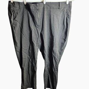 Lane Bryant Womens Plus Size 28P 28 P Petite Gray Dress Pants Professional Wear